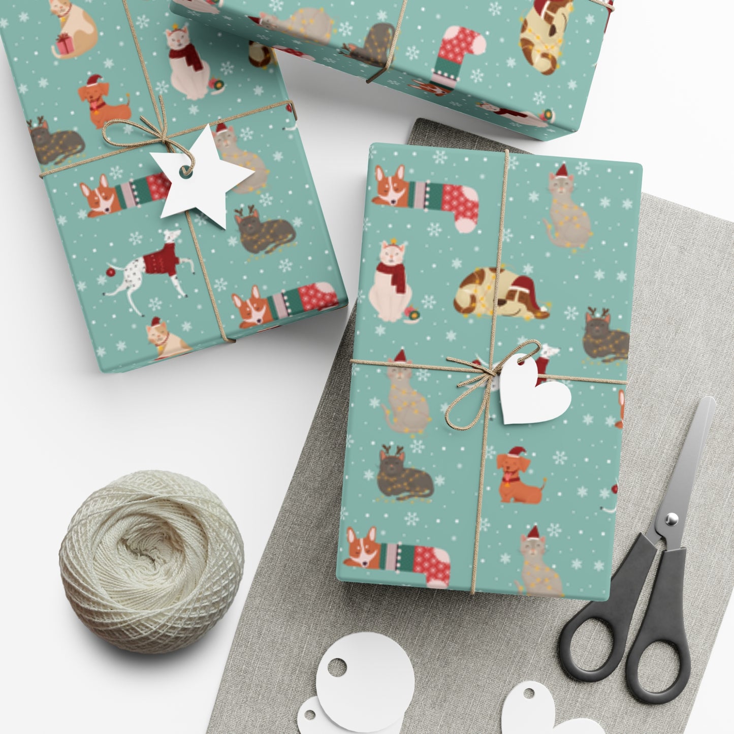 Cats & Dogs Gift Wrap Paper