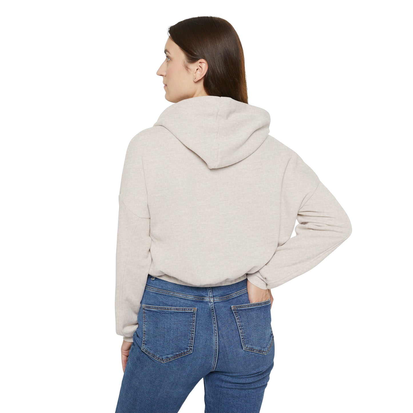 Colorful Cat Women's Cinched Bottom Hoodie