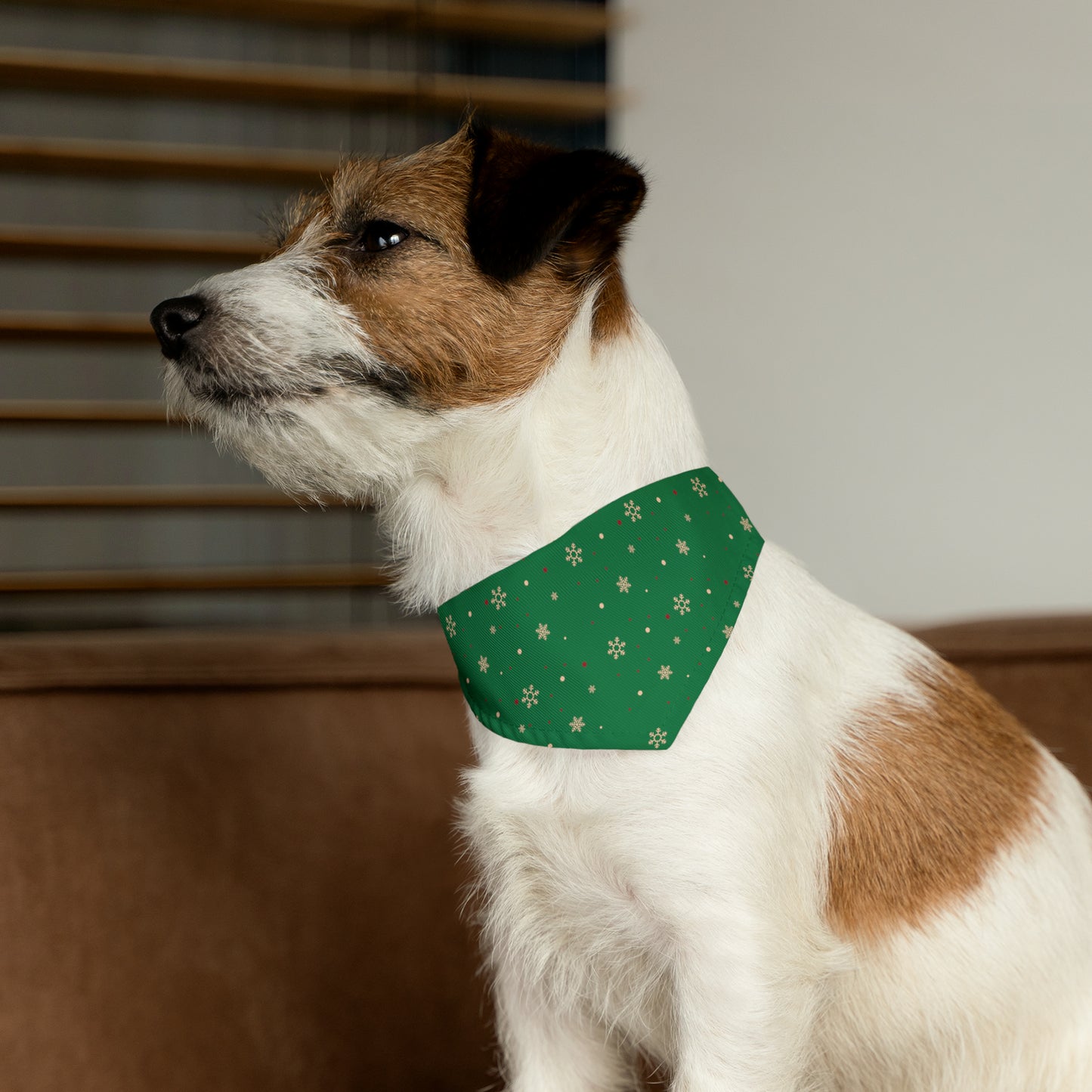 Snow Flake Pet Bandana Collar