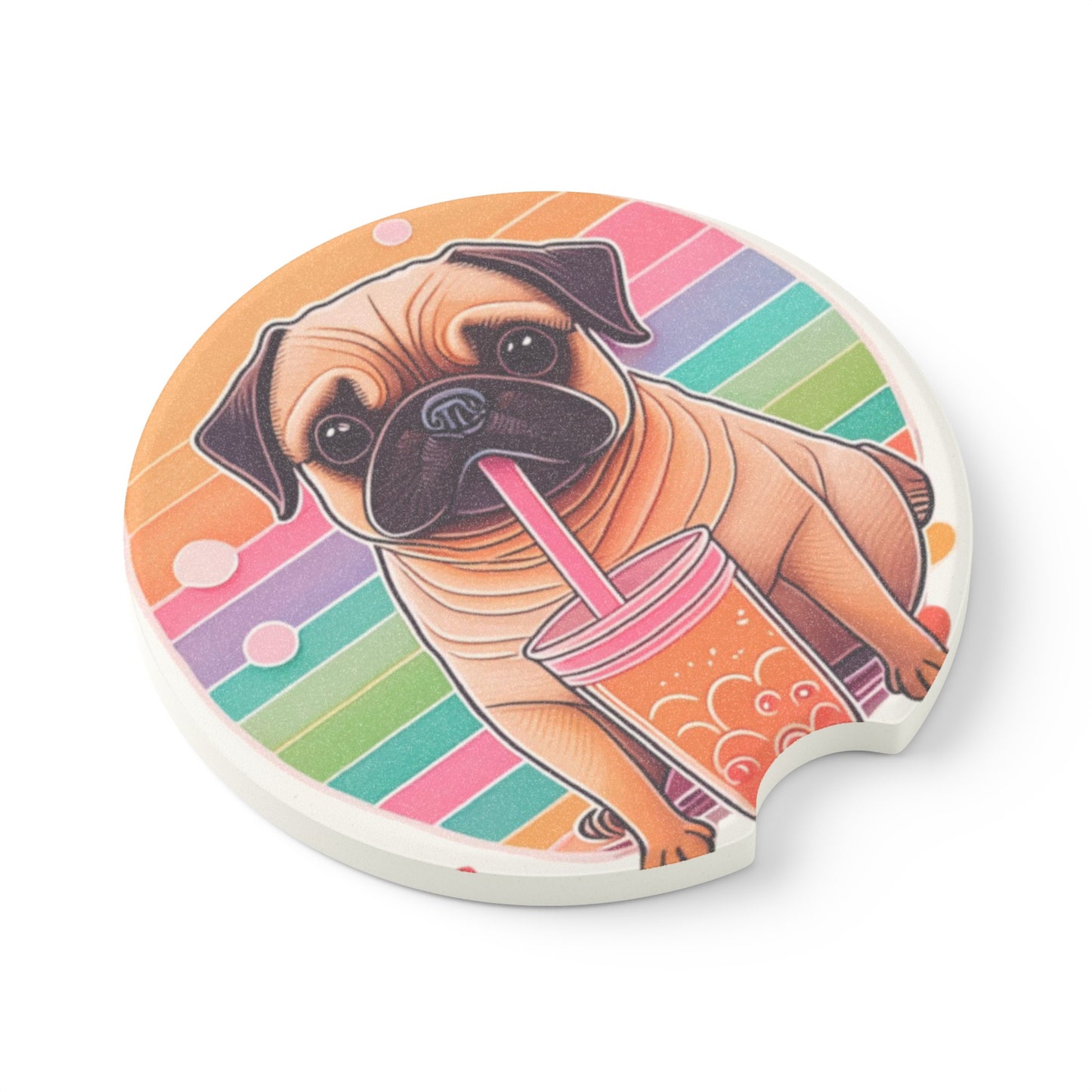 Paws for Boba Soapstone Car Coaster