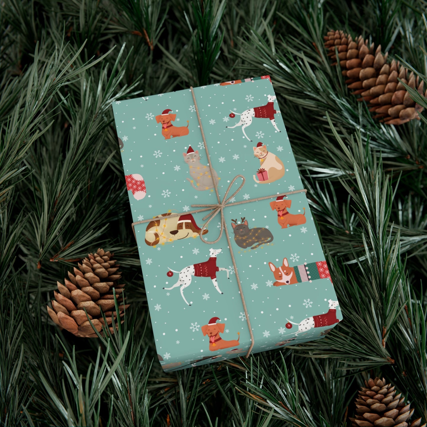Cats & Dogs Gift Wrap Paper