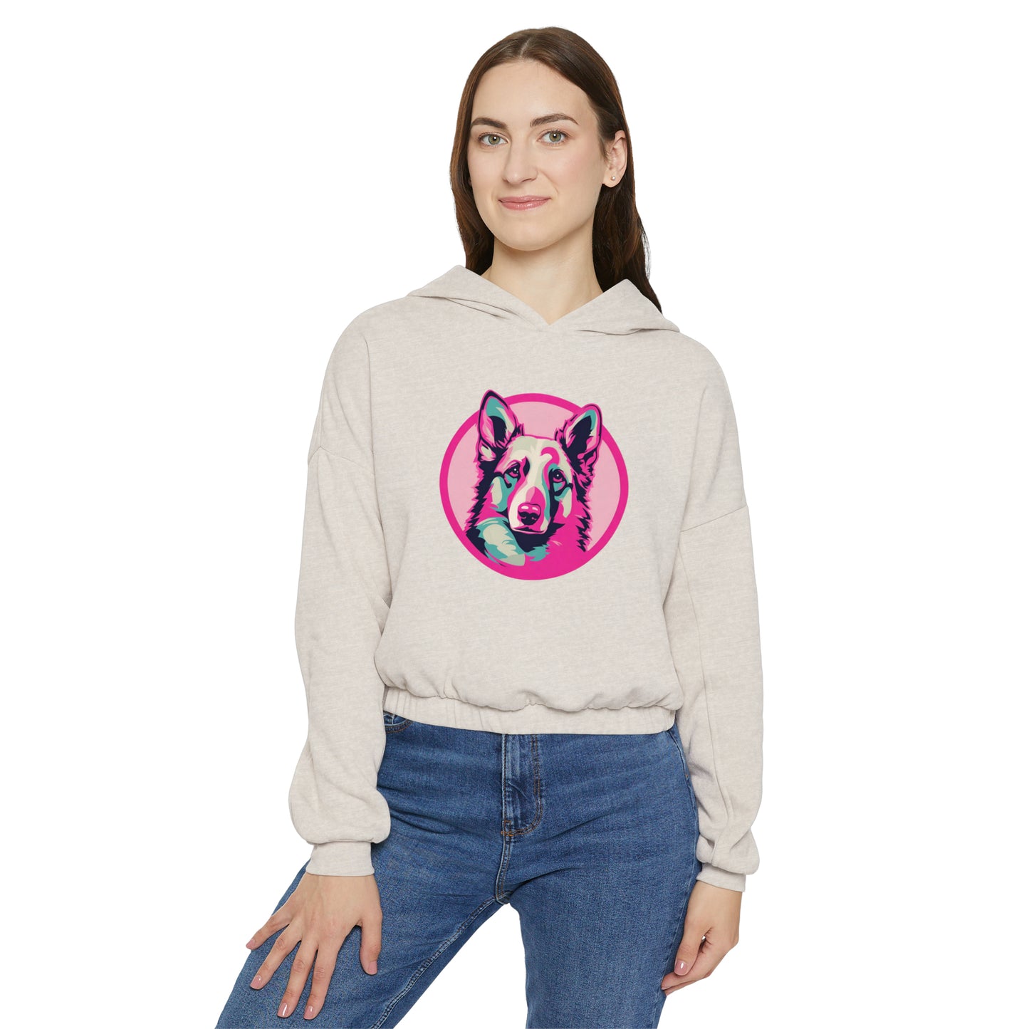 Cotton Candy Canine Women's Cinched Bottom Hoodie
