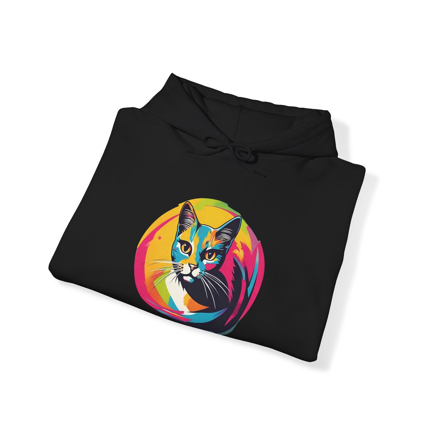 Colorful Cat - Unisex Heavy Blend™ Hooded Sweatshirt