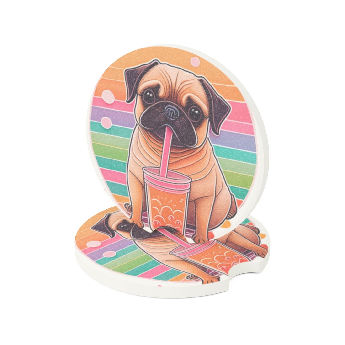 Paws for Boba Soapstone Car Coaster