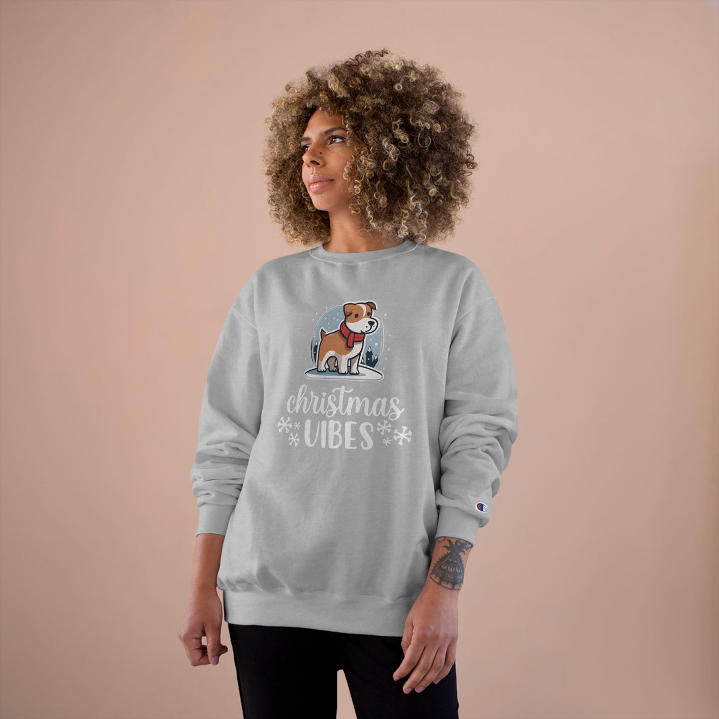 Christmas Vibes Dog Champion Sweatshirt
