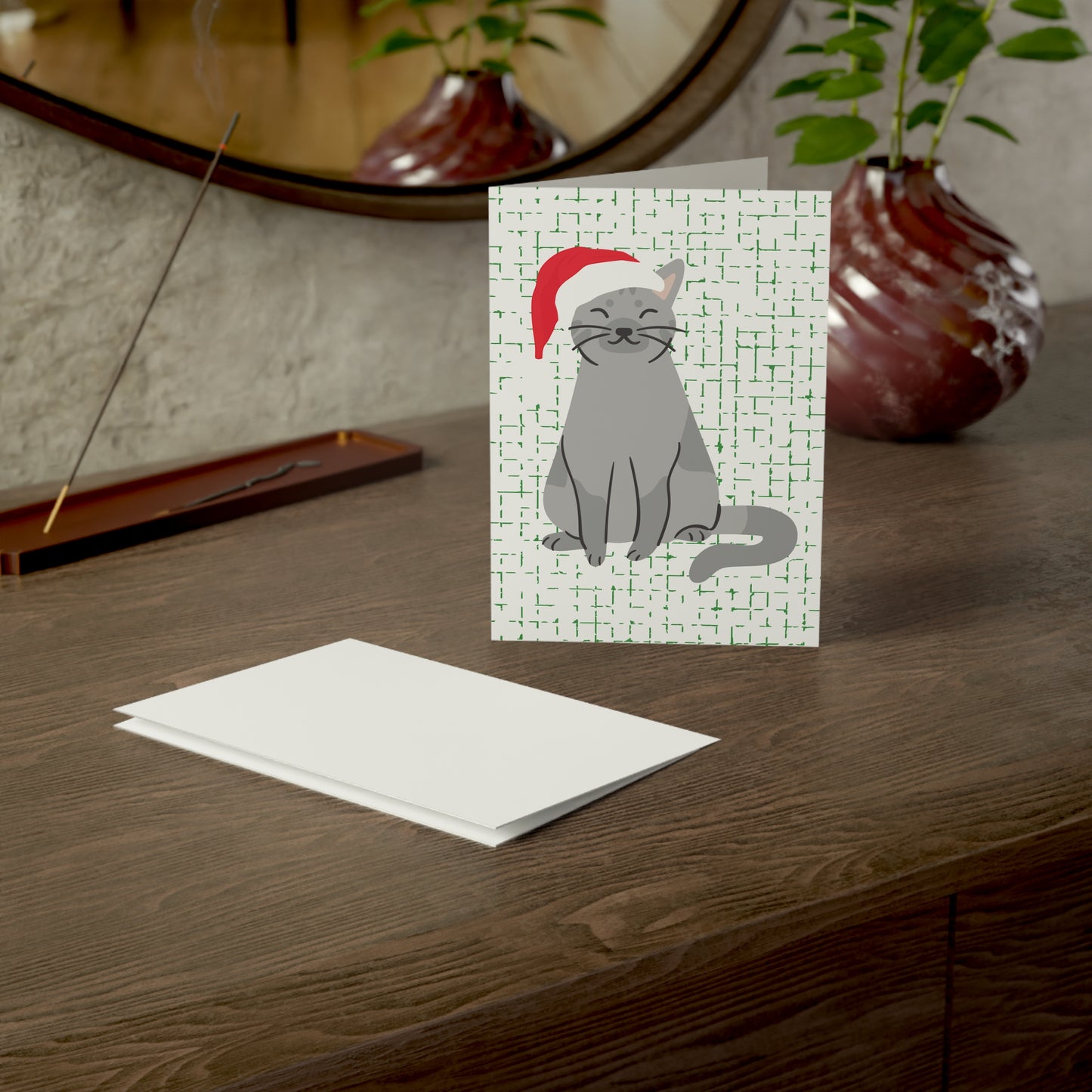 Meow-y Christmas 5x7 Greeting Card