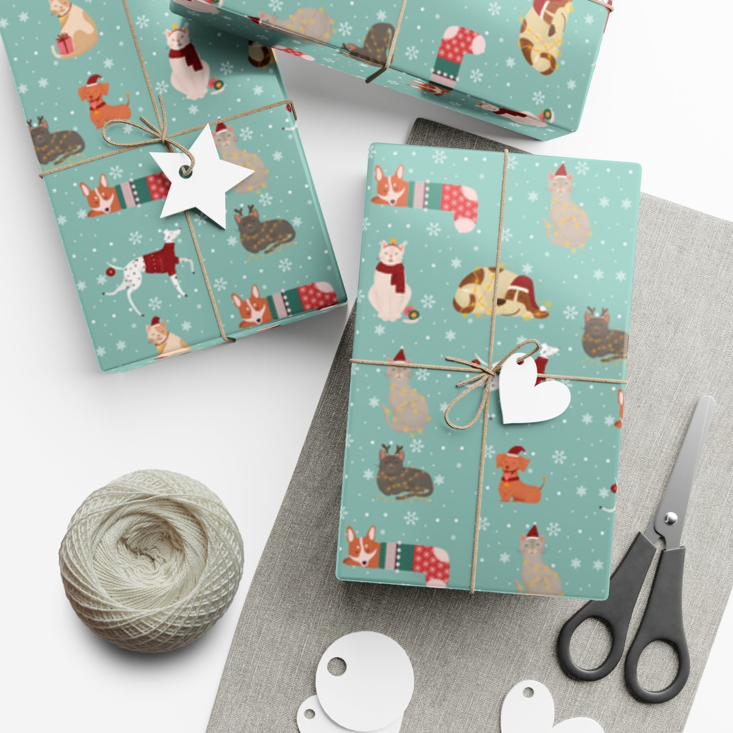 Cats & Dogs Gift Wrap Paper