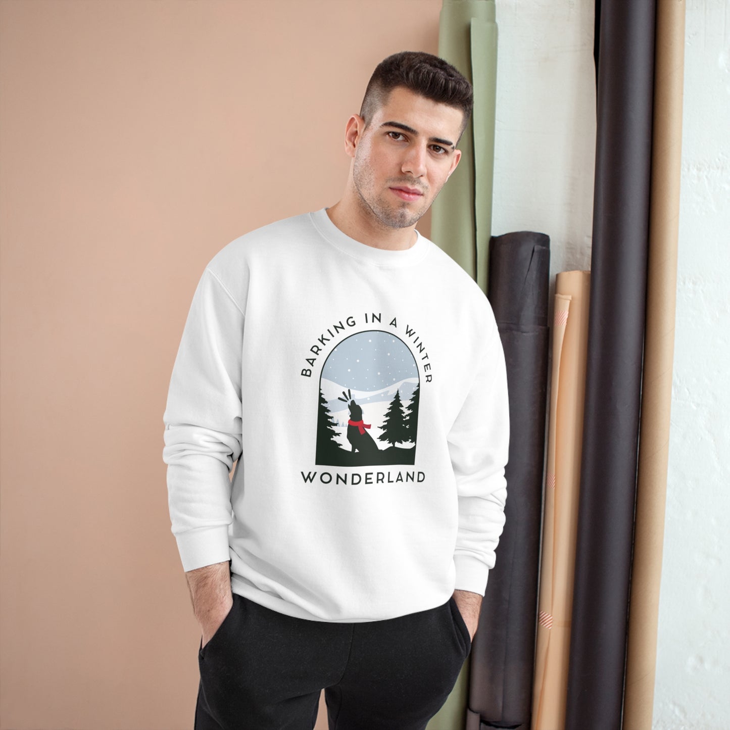 Barking in a Winter Wonderland Champion Sweatshirt