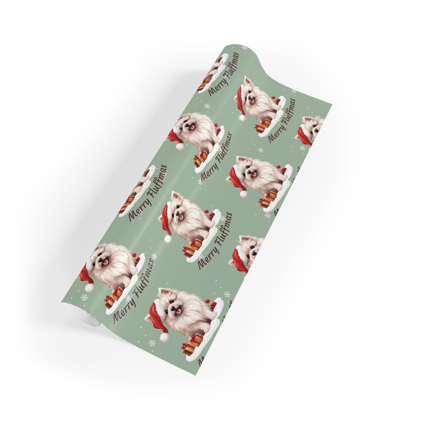 Merry Fluffmas Gift Wrapping Paper Roll