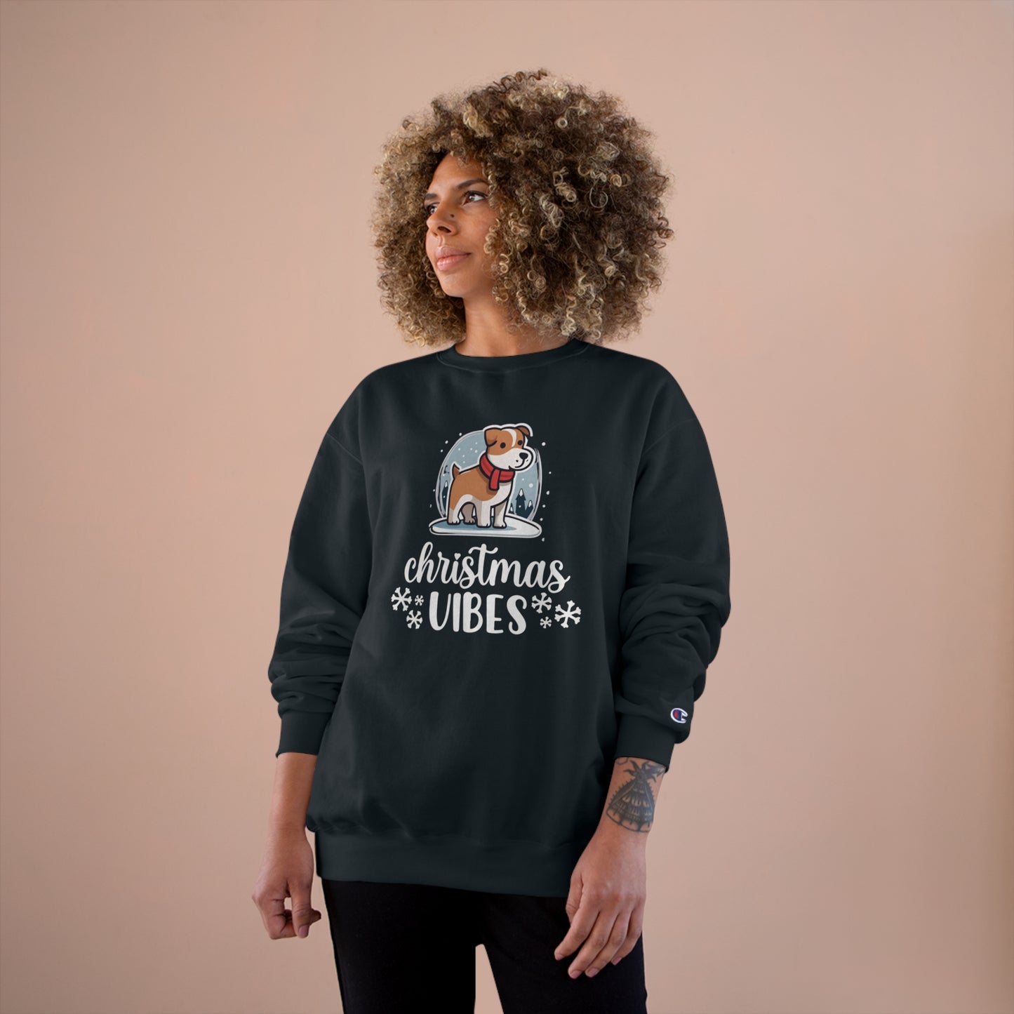 Christmas Vibes Dog Champion Sweatshirt