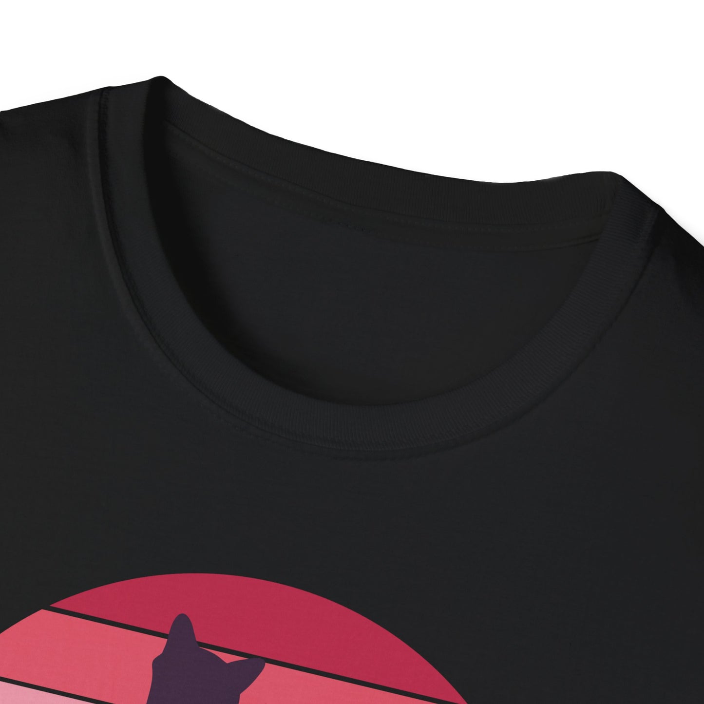 Pawfect Sunset Cat - Unisex Softstyle T-Shirt
