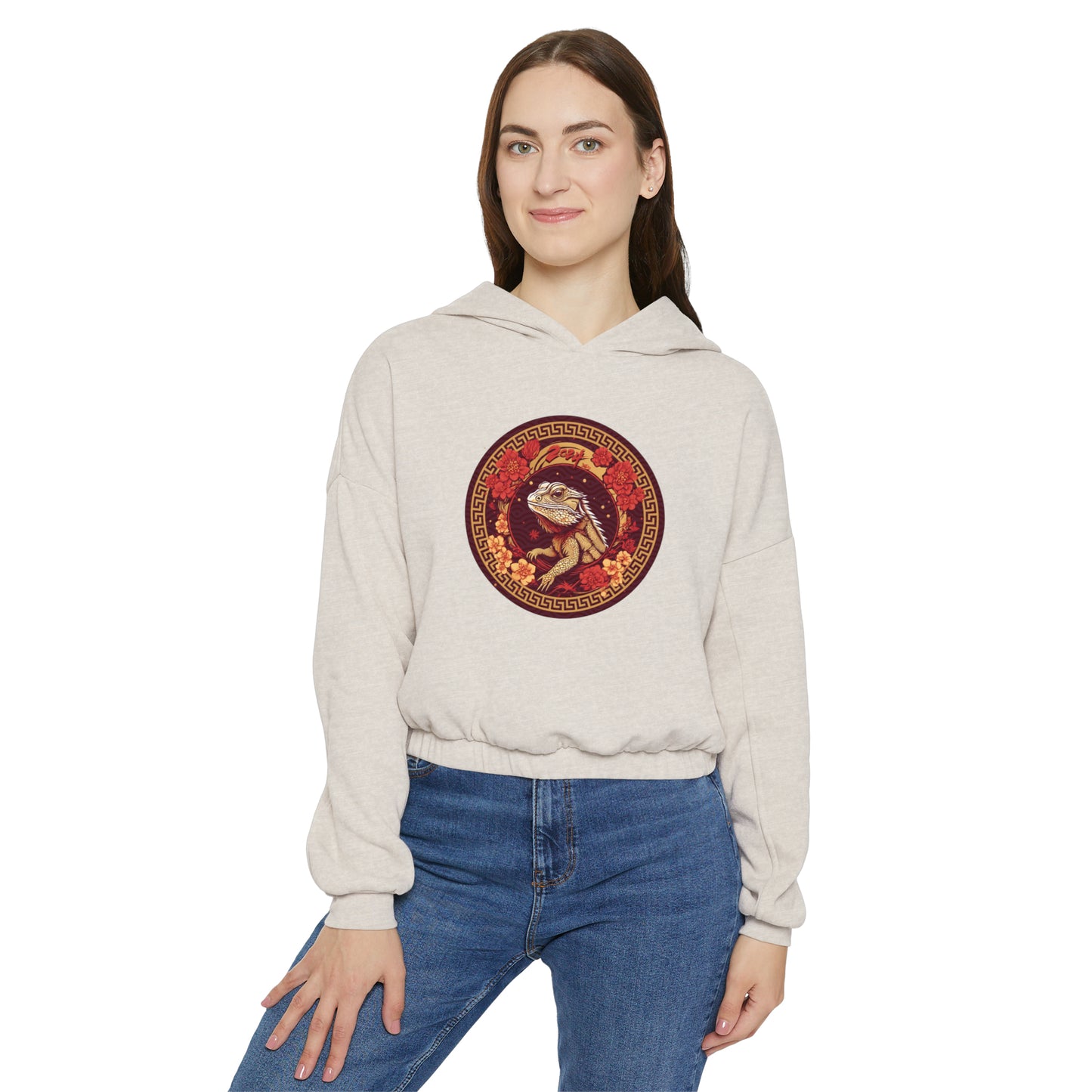 Year of the Bearded Dragon Women's Cinched Bottom Hoodie