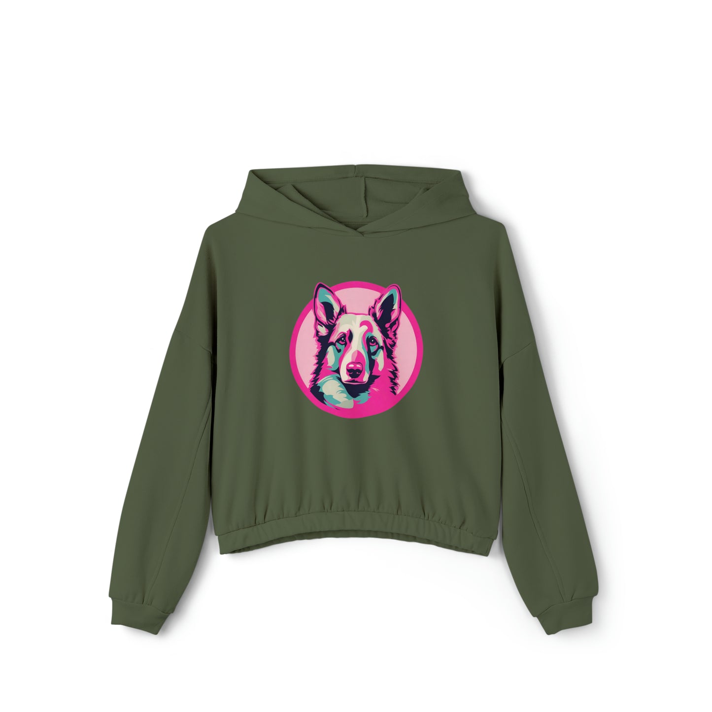 Cotton Candy Canine Women's Cinched Bottom Hoodie