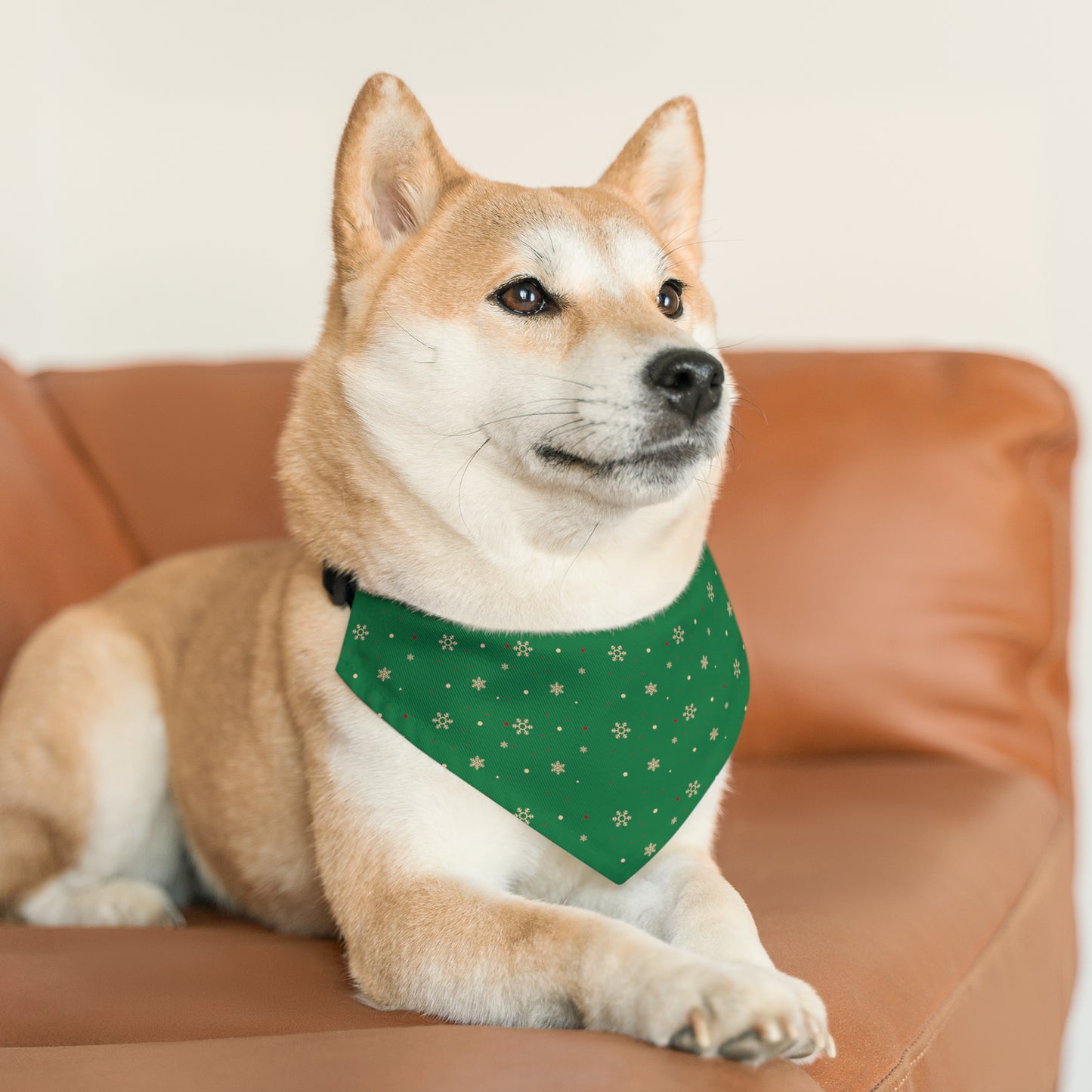 Snow Flake Pet Bandana Collar