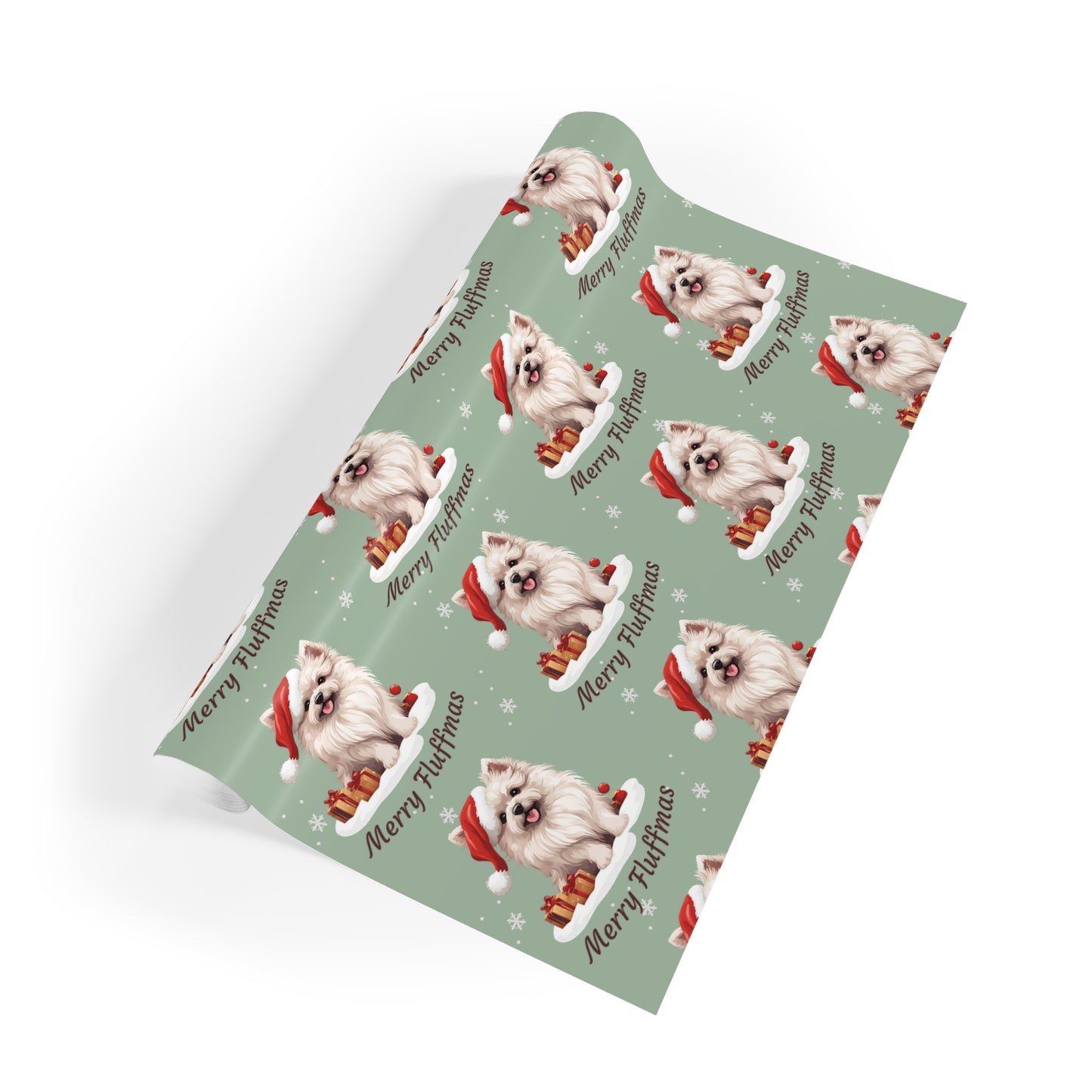 Merry Fluffmas Gift Wrapping Paper Roll