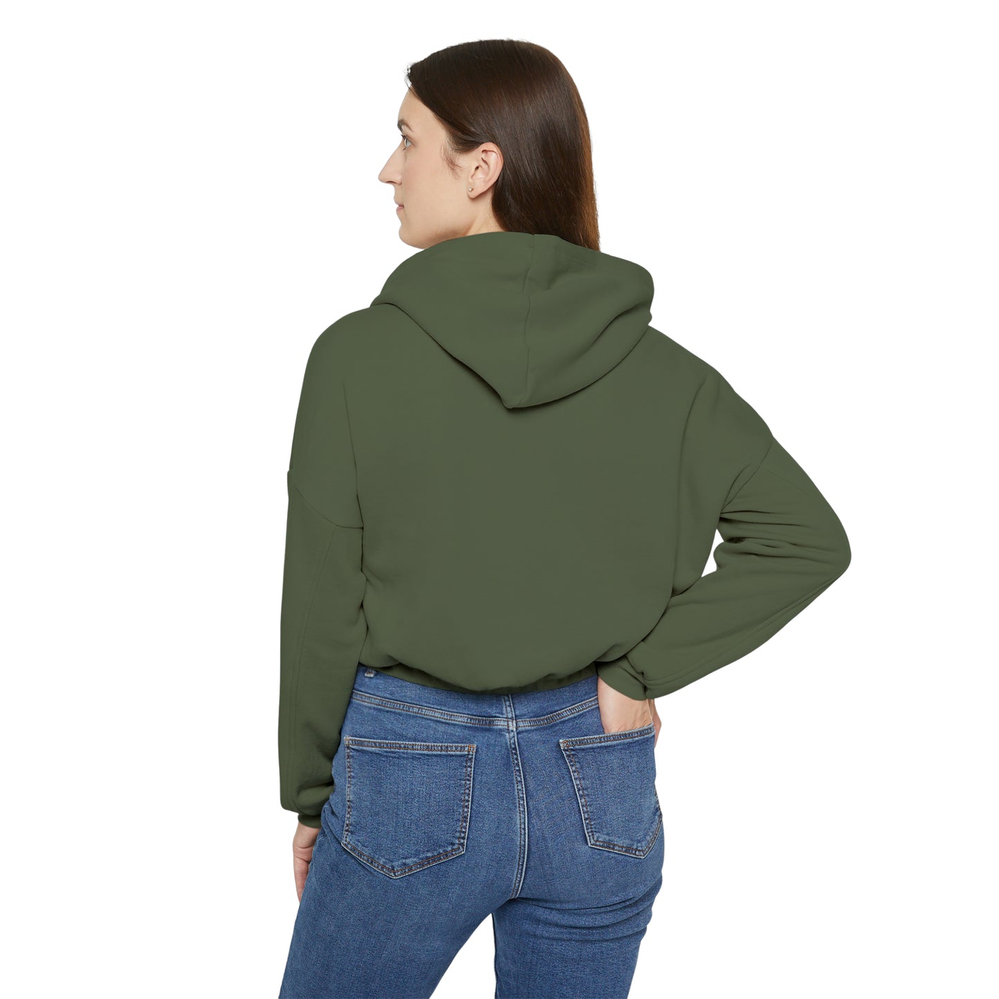 Colorful Cat Women's Cinched Bottom Hoodie