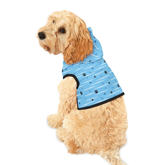 Anchors Aweigh for Love! Pet Hoodie