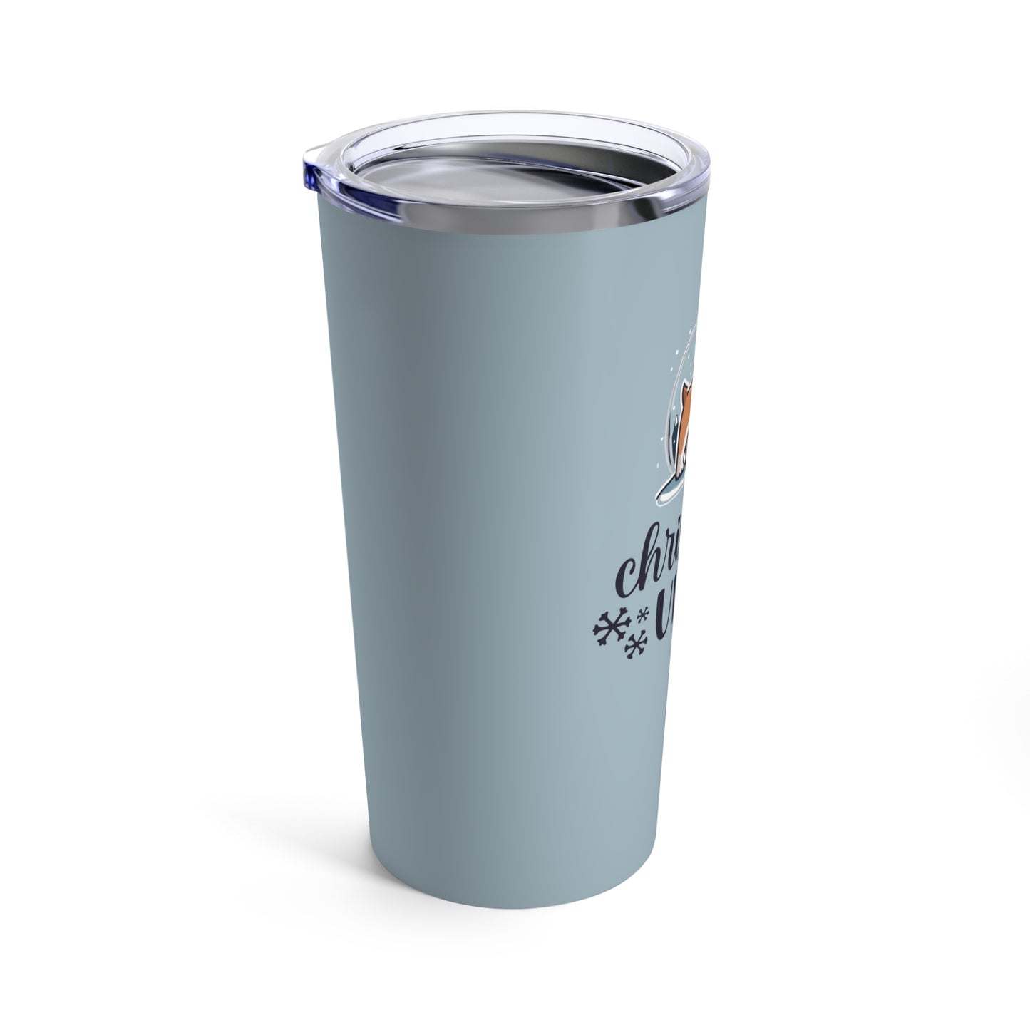 Christmas Vibes Dog Tumbler 20oz