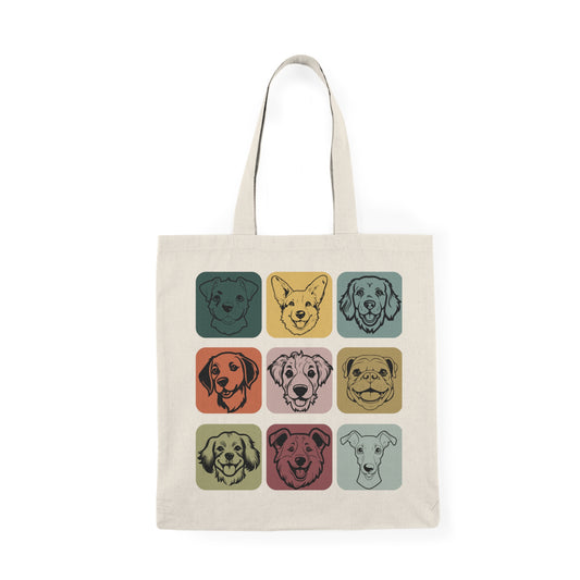 Dog Lovers Natural Tote Bag