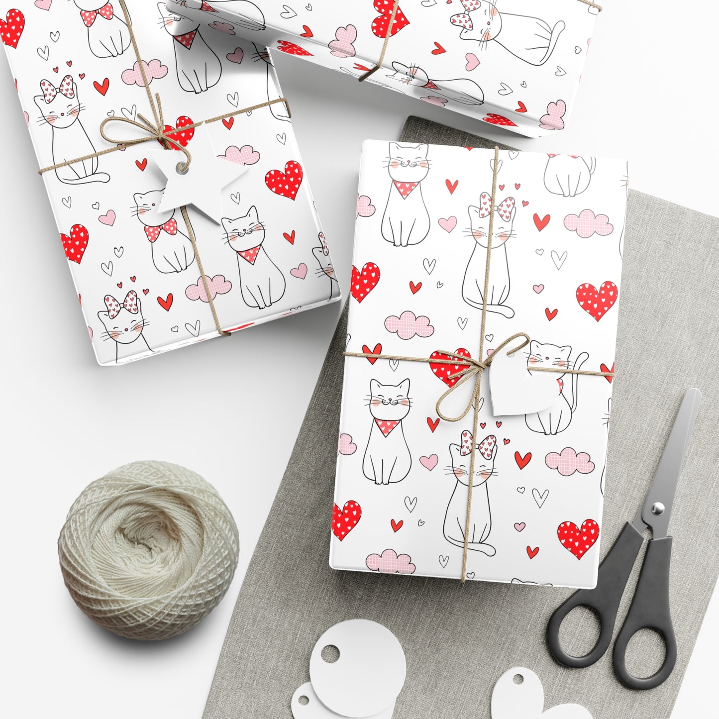 Kitty Cuddle Gift Wrap Paper