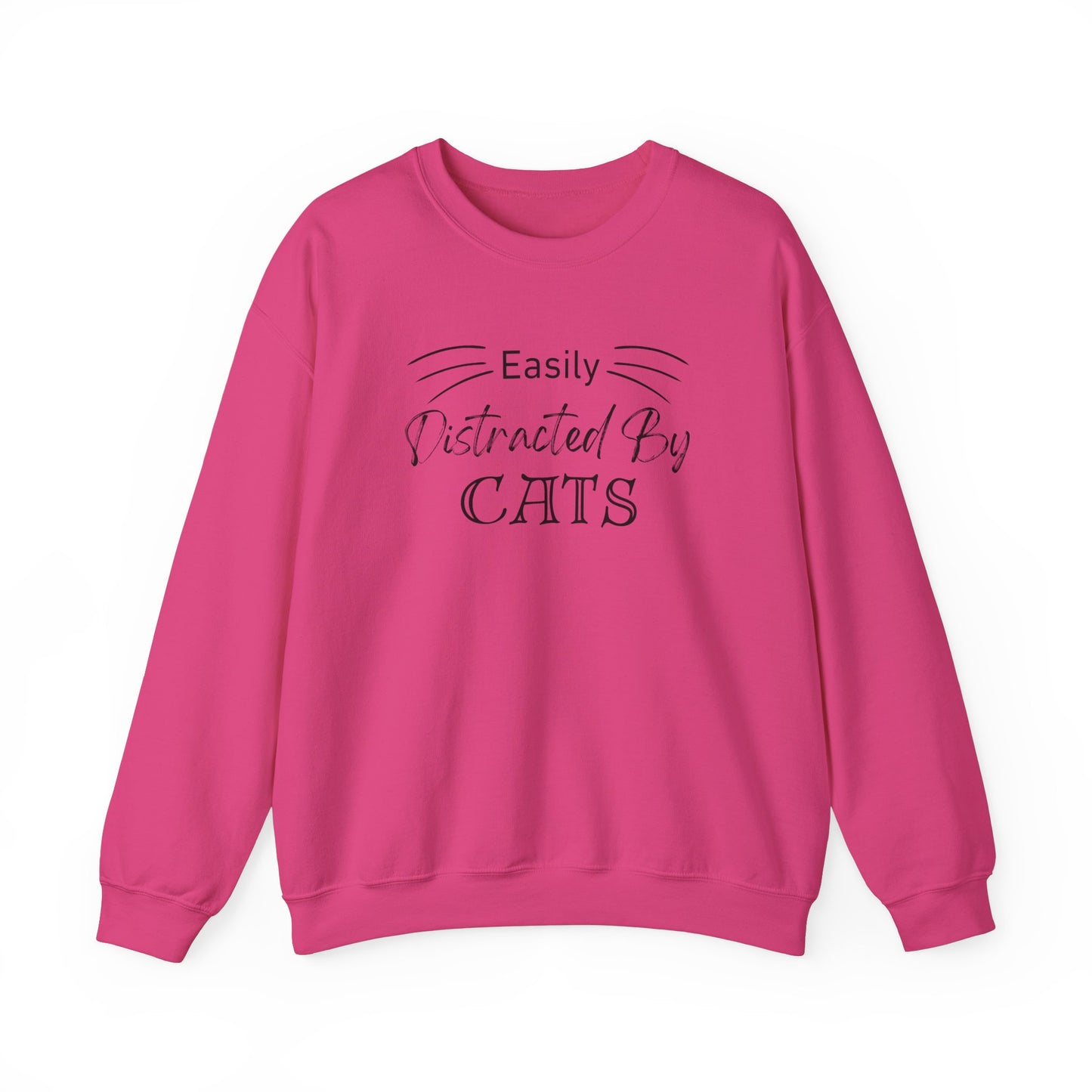 Easily Distracted by Cats Crewneck Sweatshirt