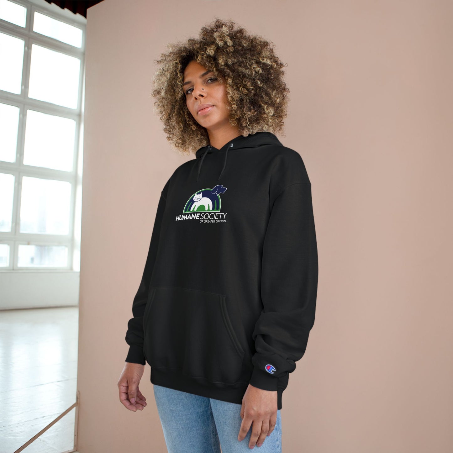 Humane Society Logo Hoodie — Animal Rescue Champion Pullover