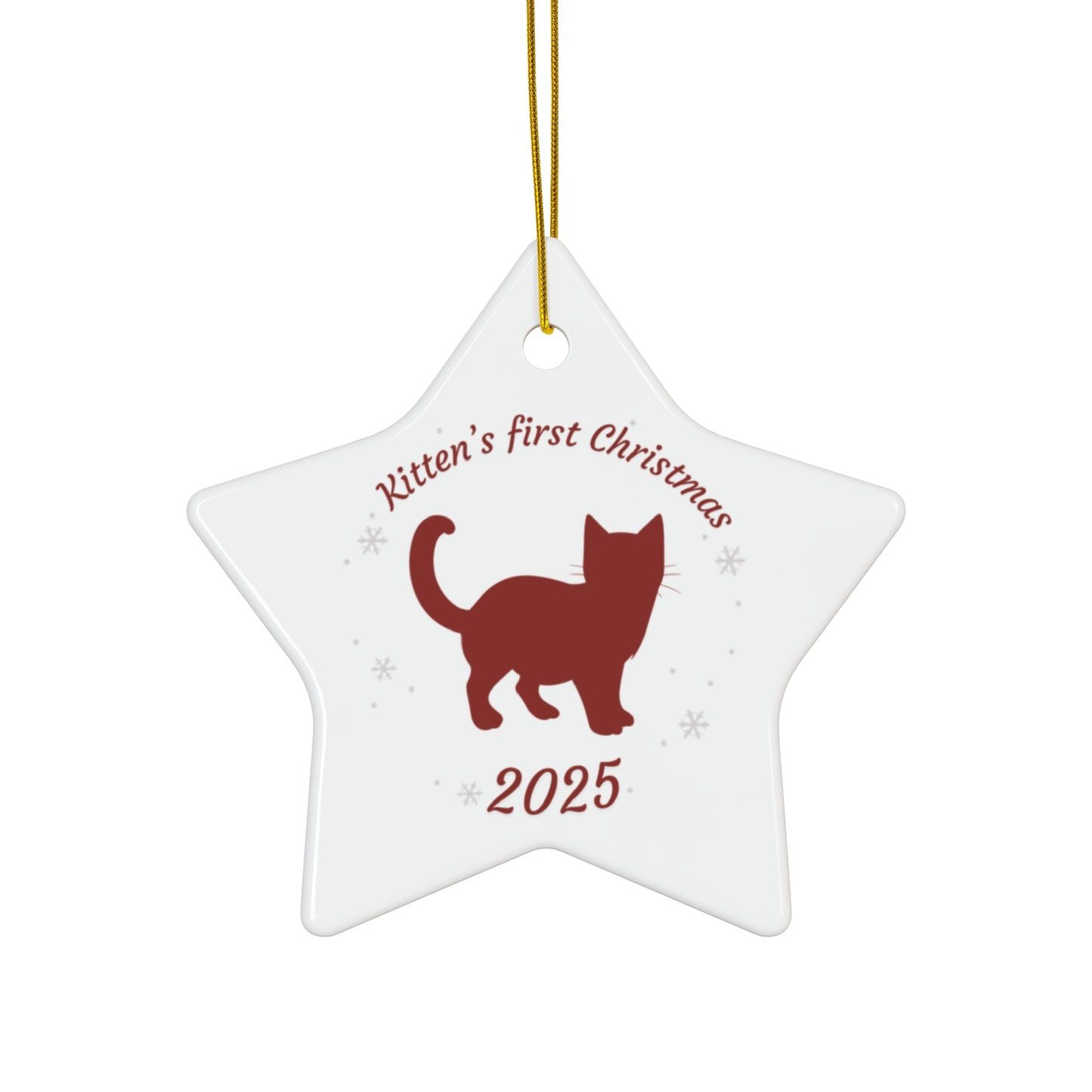Kitten's First Christmas Ornament