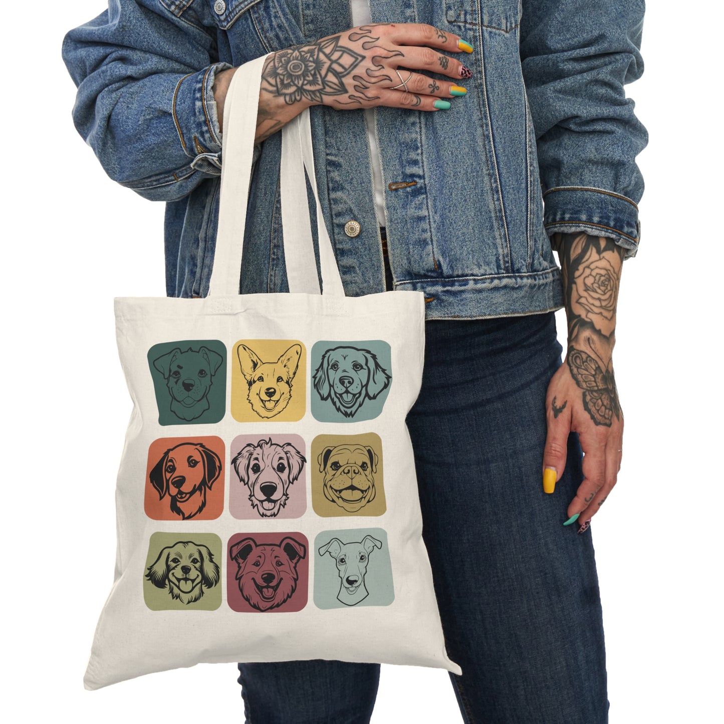 Dog Lovers Natural Tote Bag