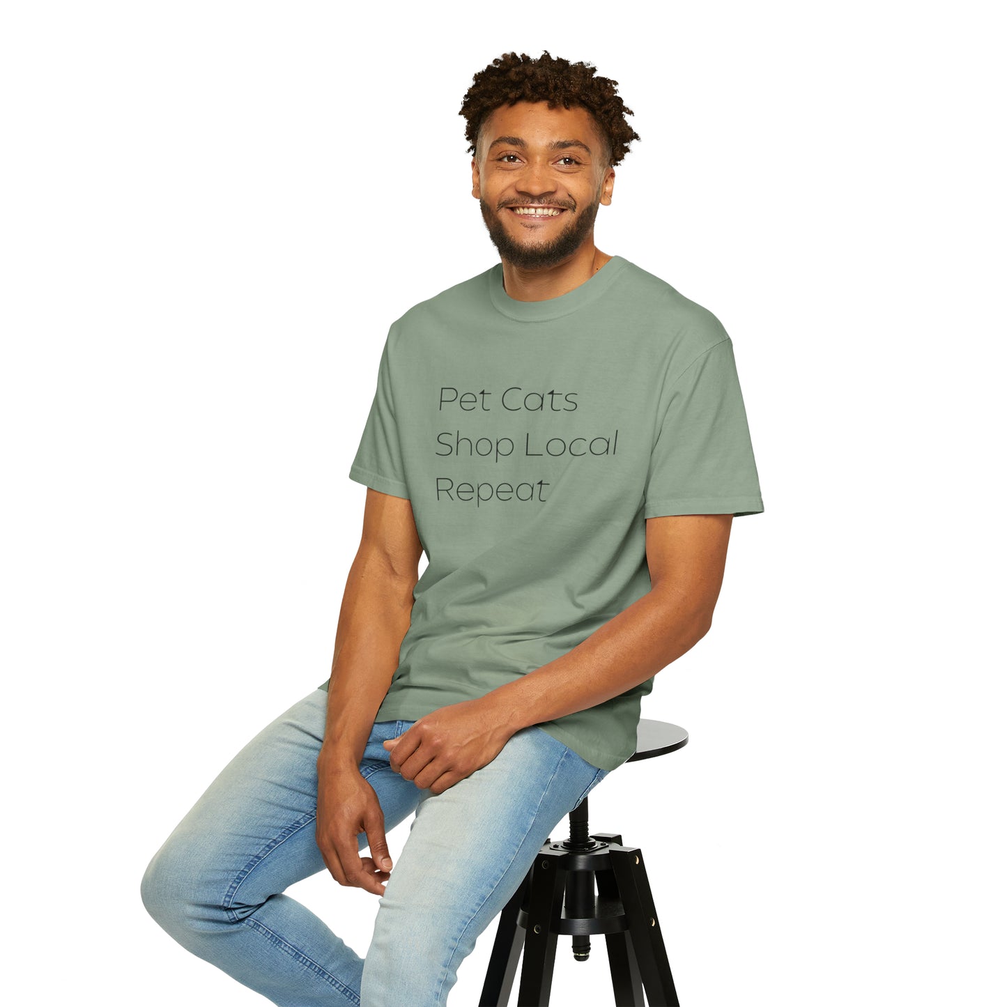 Pet Cats, Shop Local, Repeat T-shirt