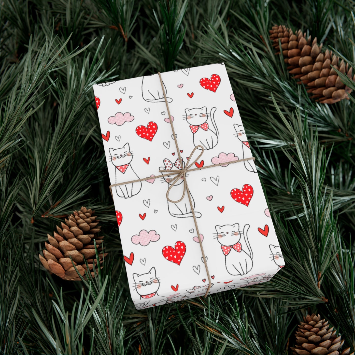 Kitty Cuddle Gift Wrap Paper