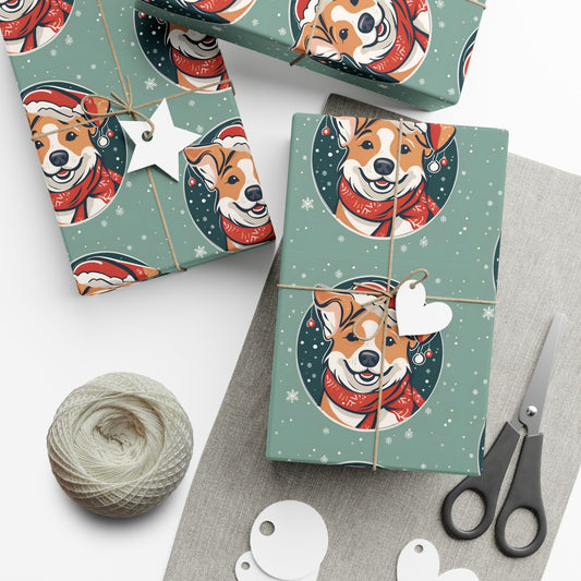 Santa Paws Gift Wrap Paper