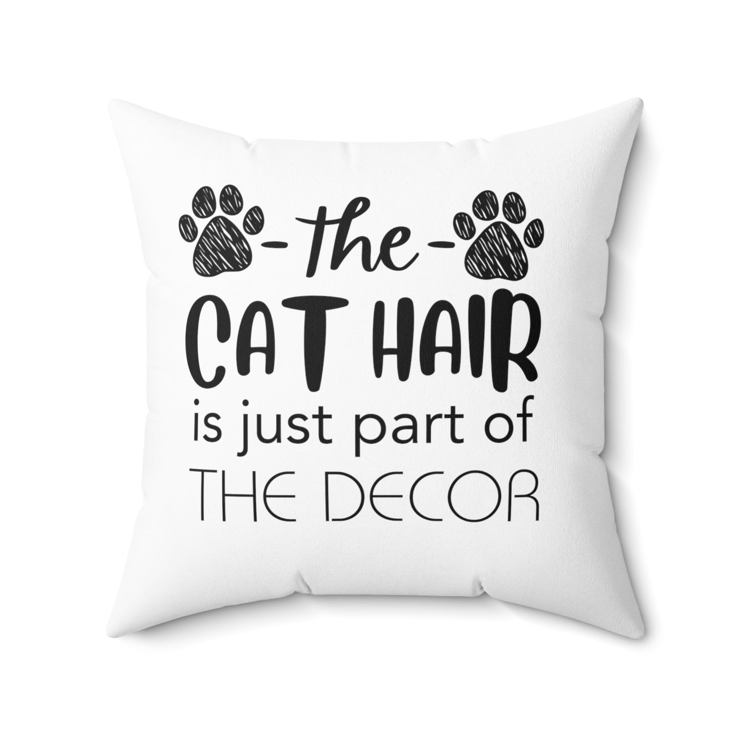 Cat Hair Decorative Pillow