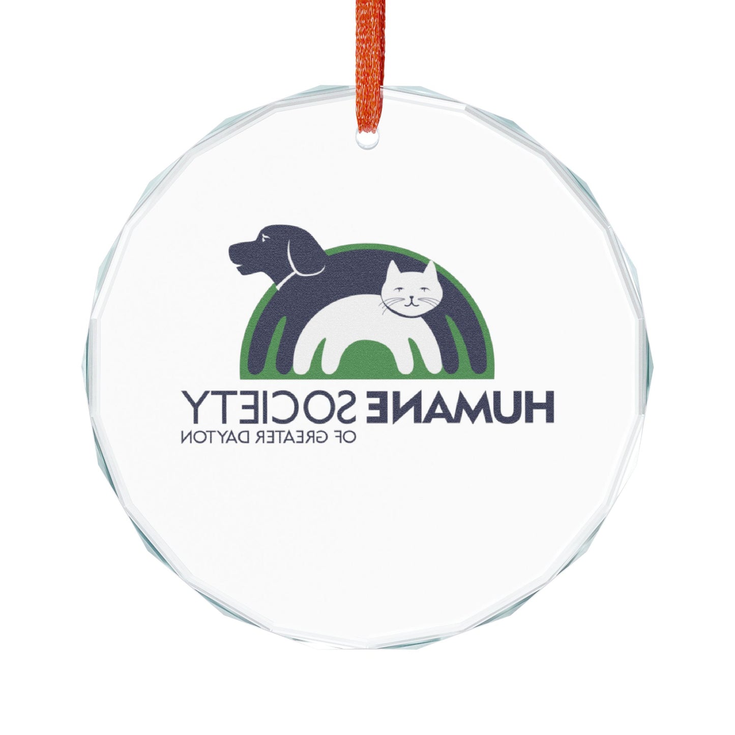 HSGD Crystal Ornament — Humane Society Logo Keepsake