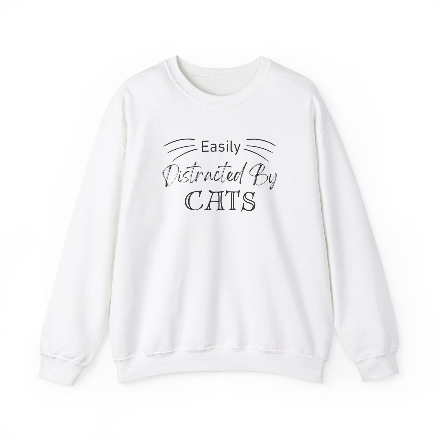 Easily Distracted by Cats Crewneck Sweatshirt