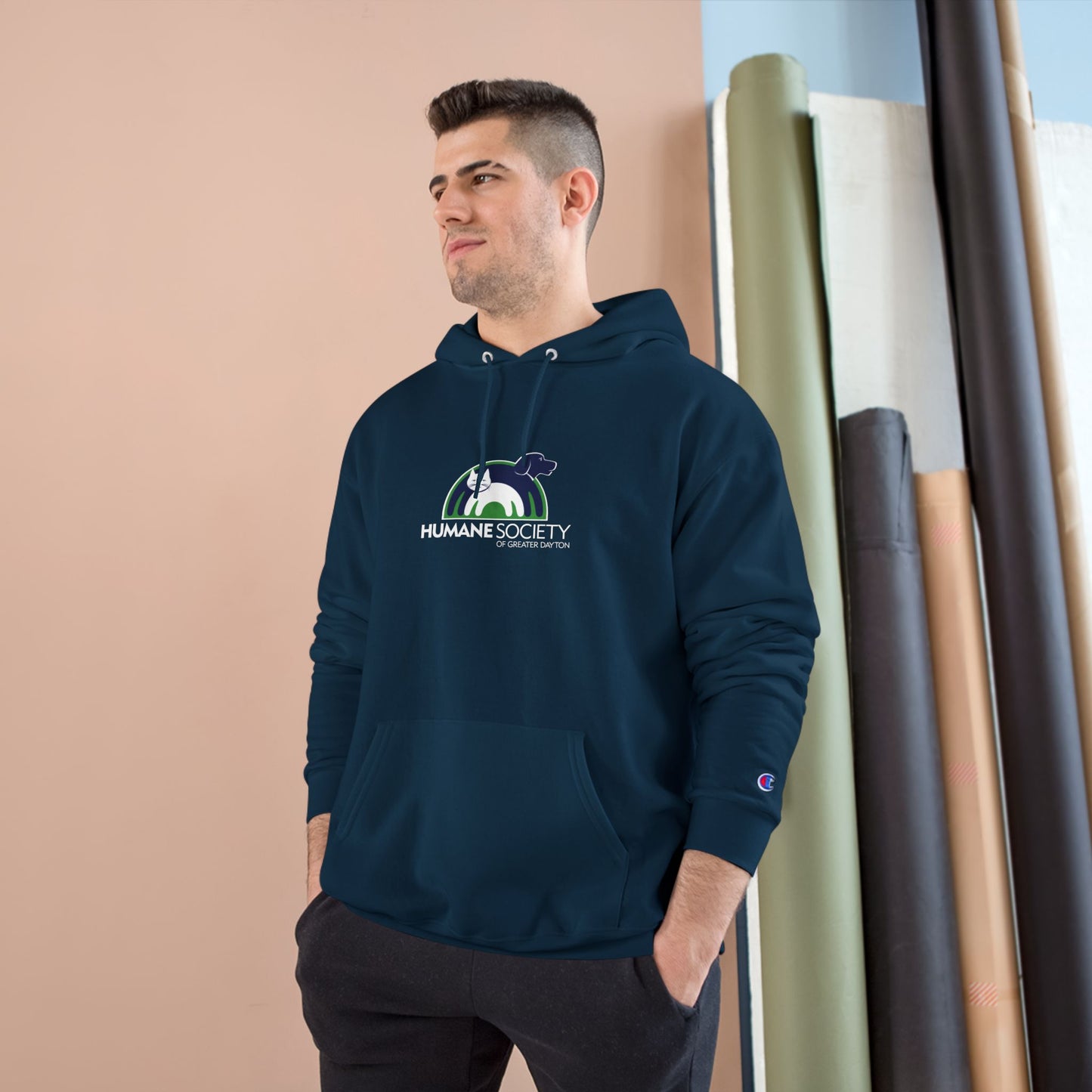 Humane Society Logo Hoodie — Animal Rescue Champion Pullover