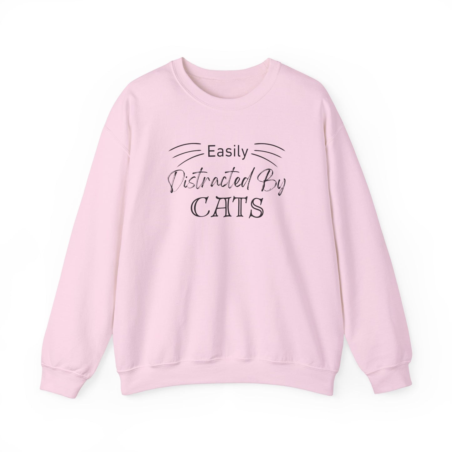 Easily Distracted by Cats Crewneck Sweatshirt