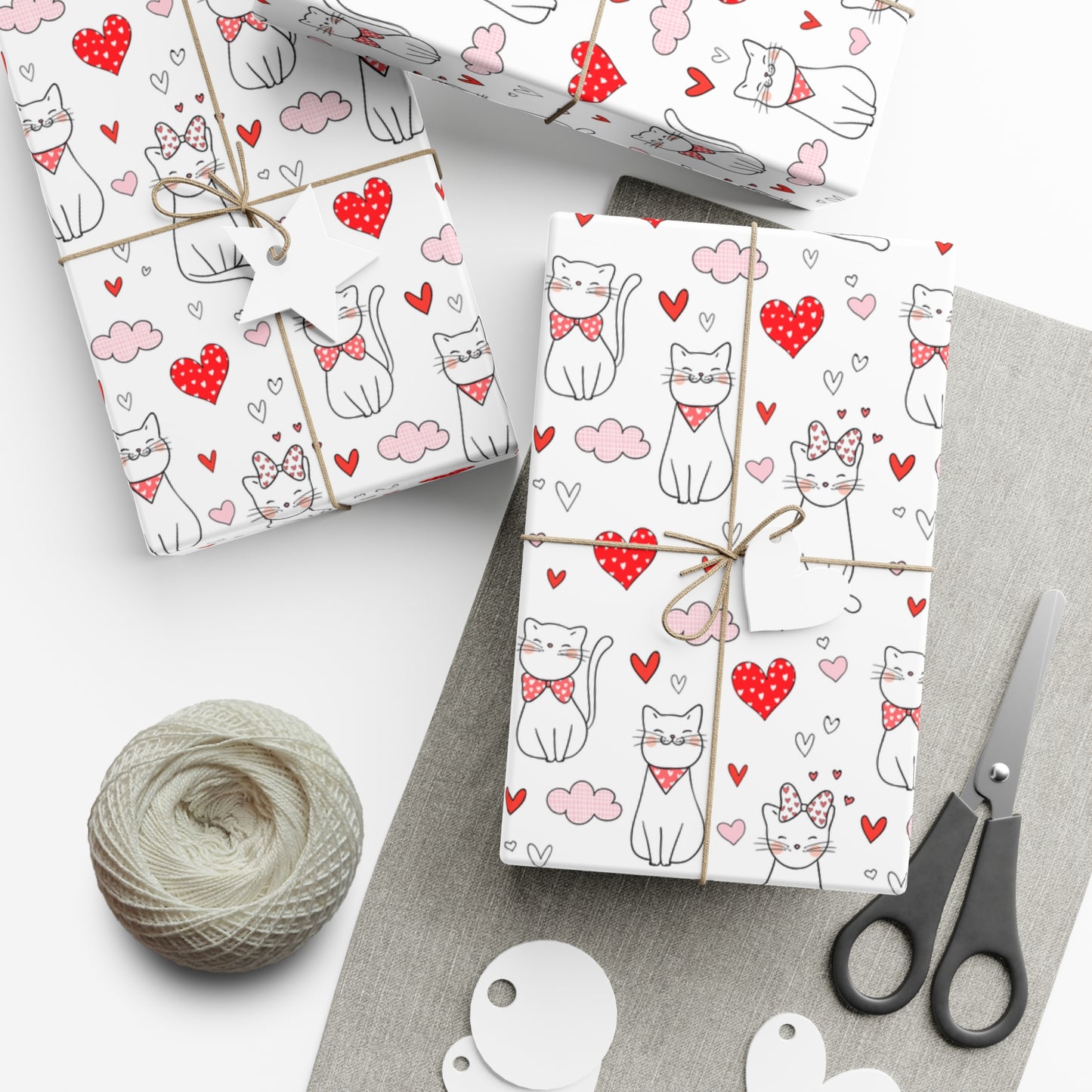 Kitty Cuddle Gift Wrap Paper