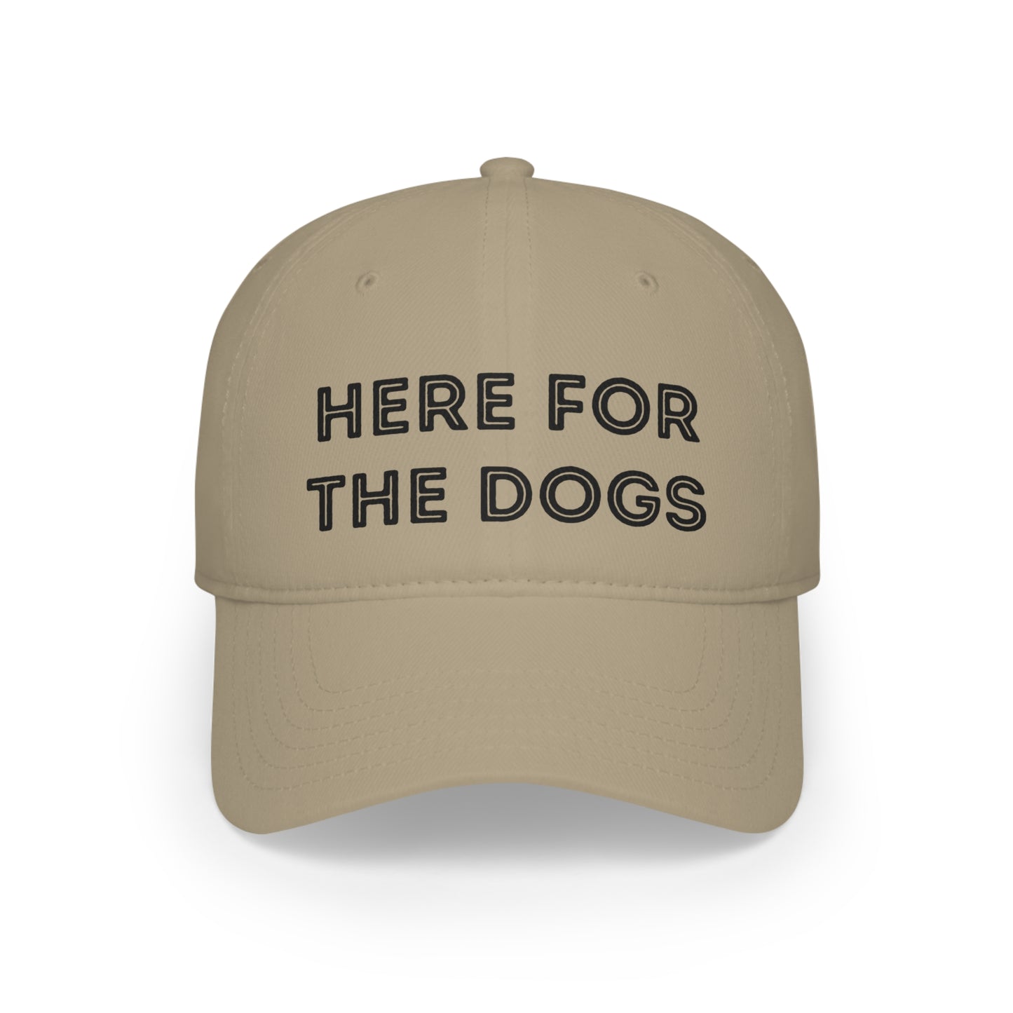 "Here for the Dogs" Low Profile Baseball Cap