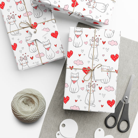 Kitty Cuddle Gift Wrap Paper