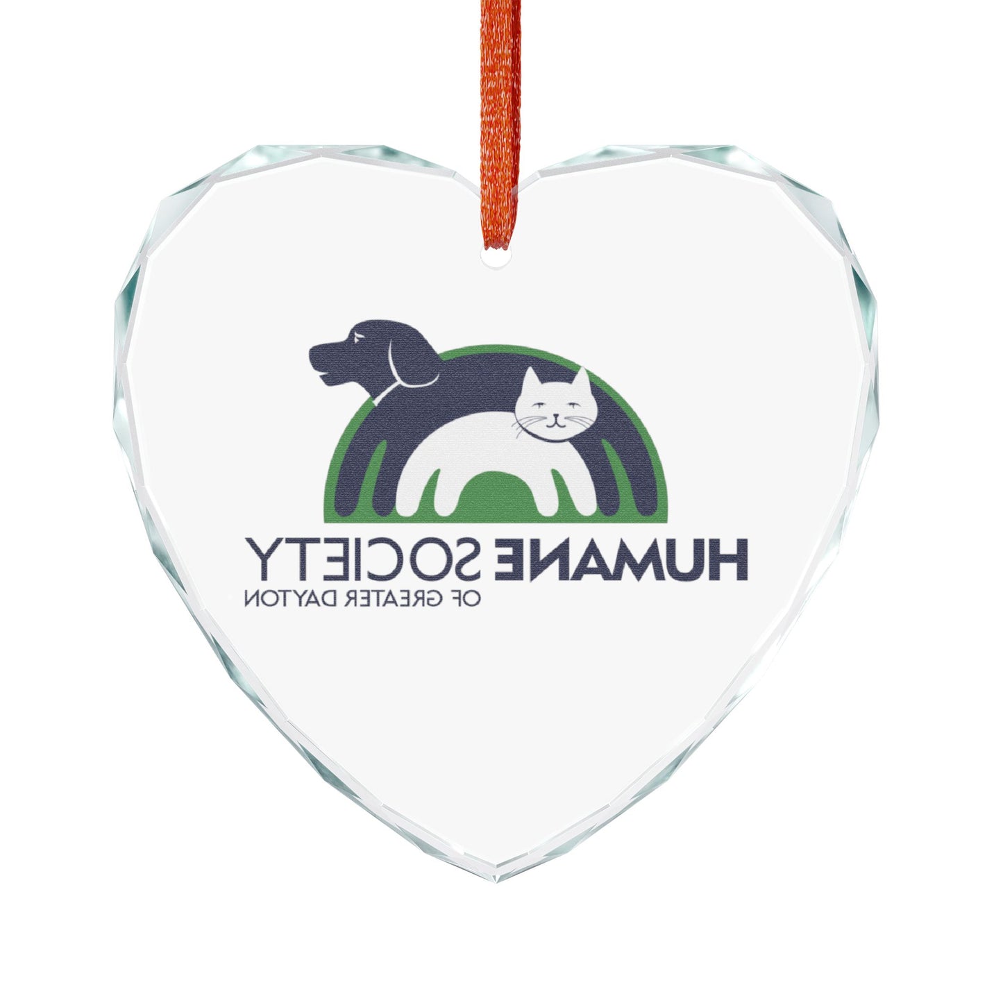 HSGD Crystal Ornament — Humane Society Logo Keepsake