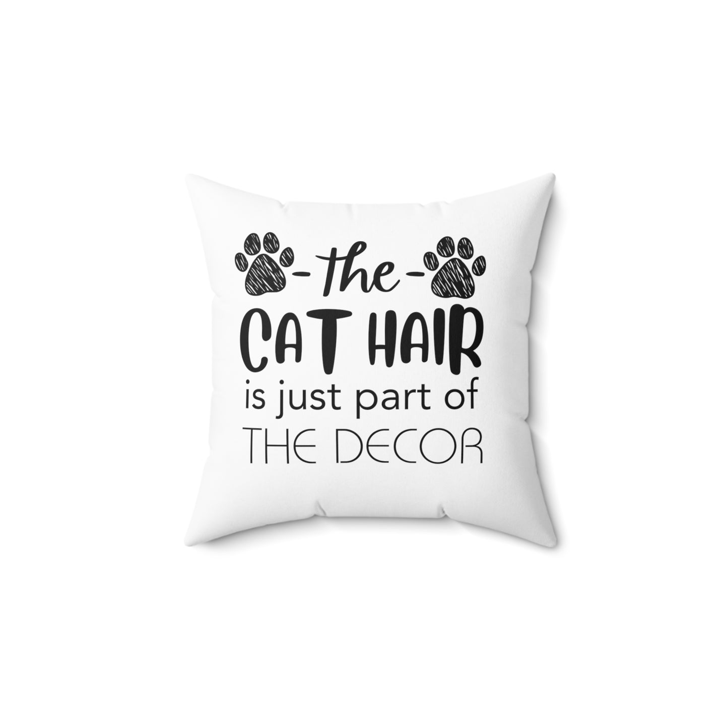 Cat Hair Decorative Pillow