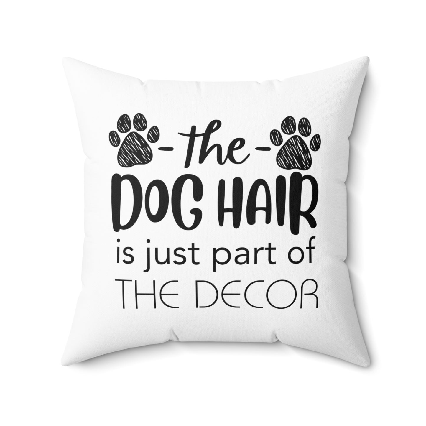 Dog Hair Decorative Square Pillow