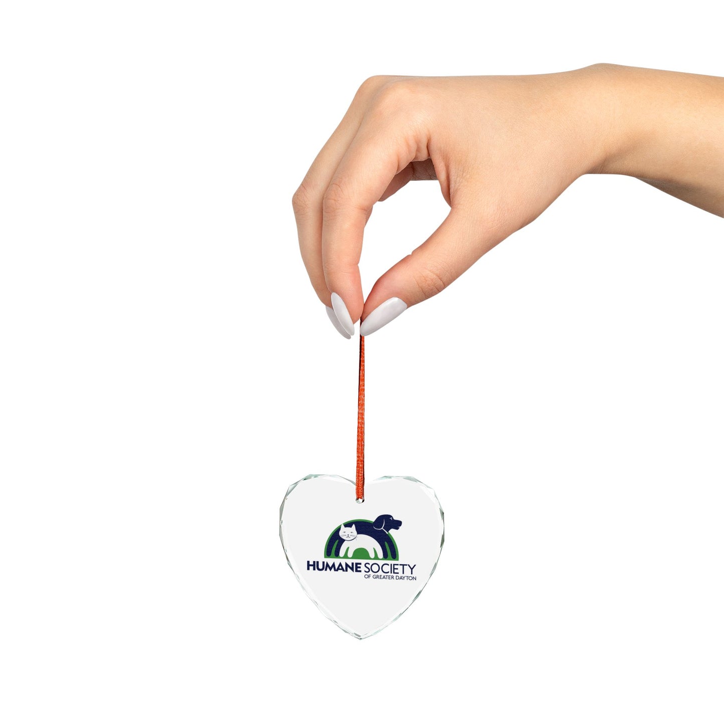 HSGD Crystal Ornament — Humane Society Logo Keepsake