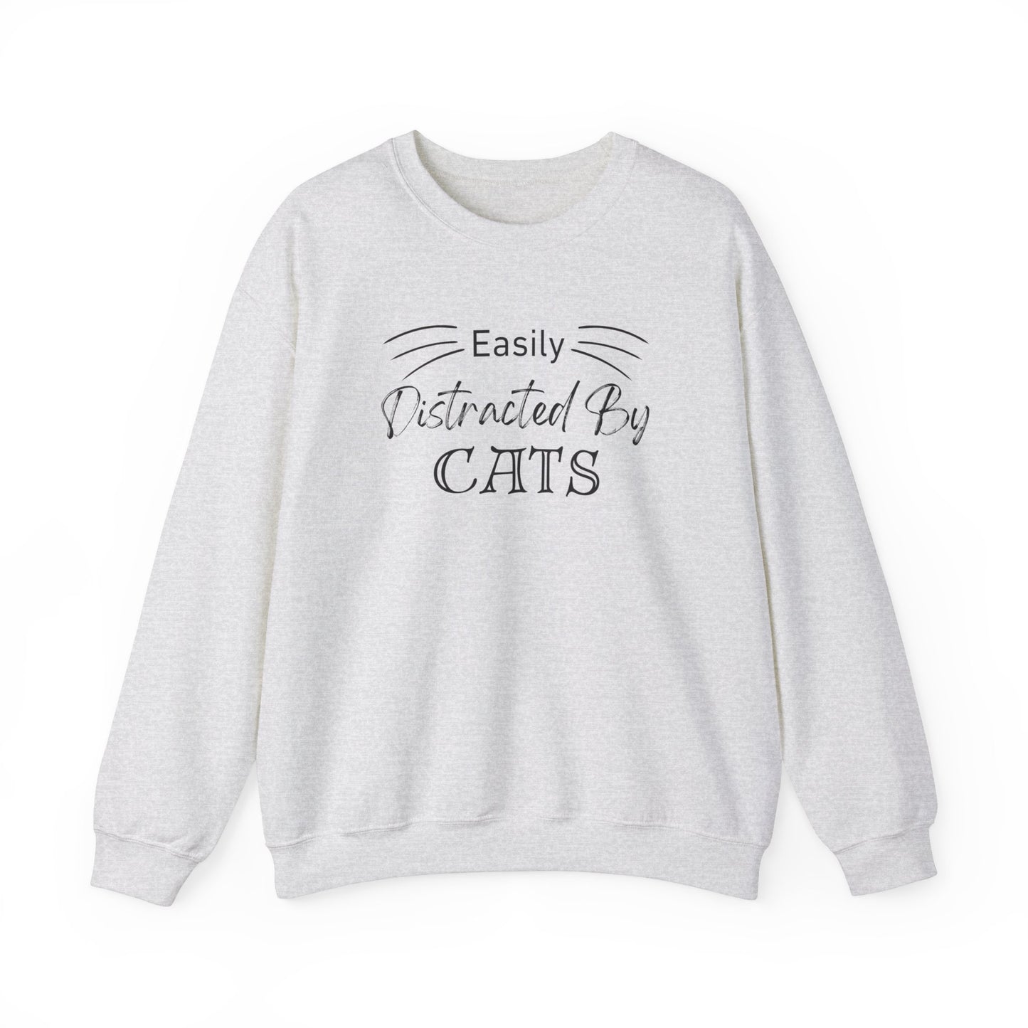 Easily Distracted by Cats Crewneck Sweatshirt