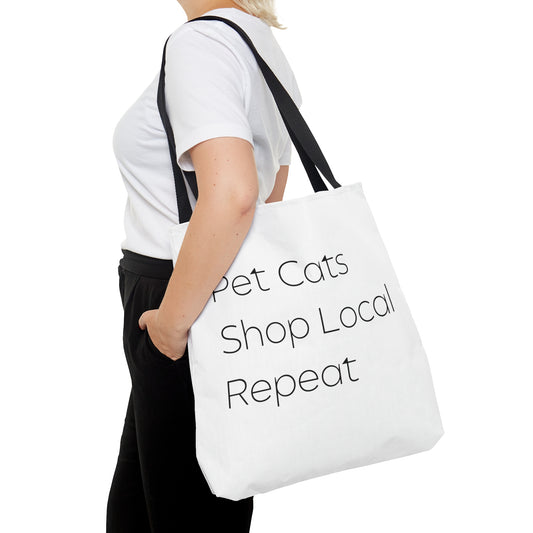 Pet Cats, Shop Local Reusable Tote Bag