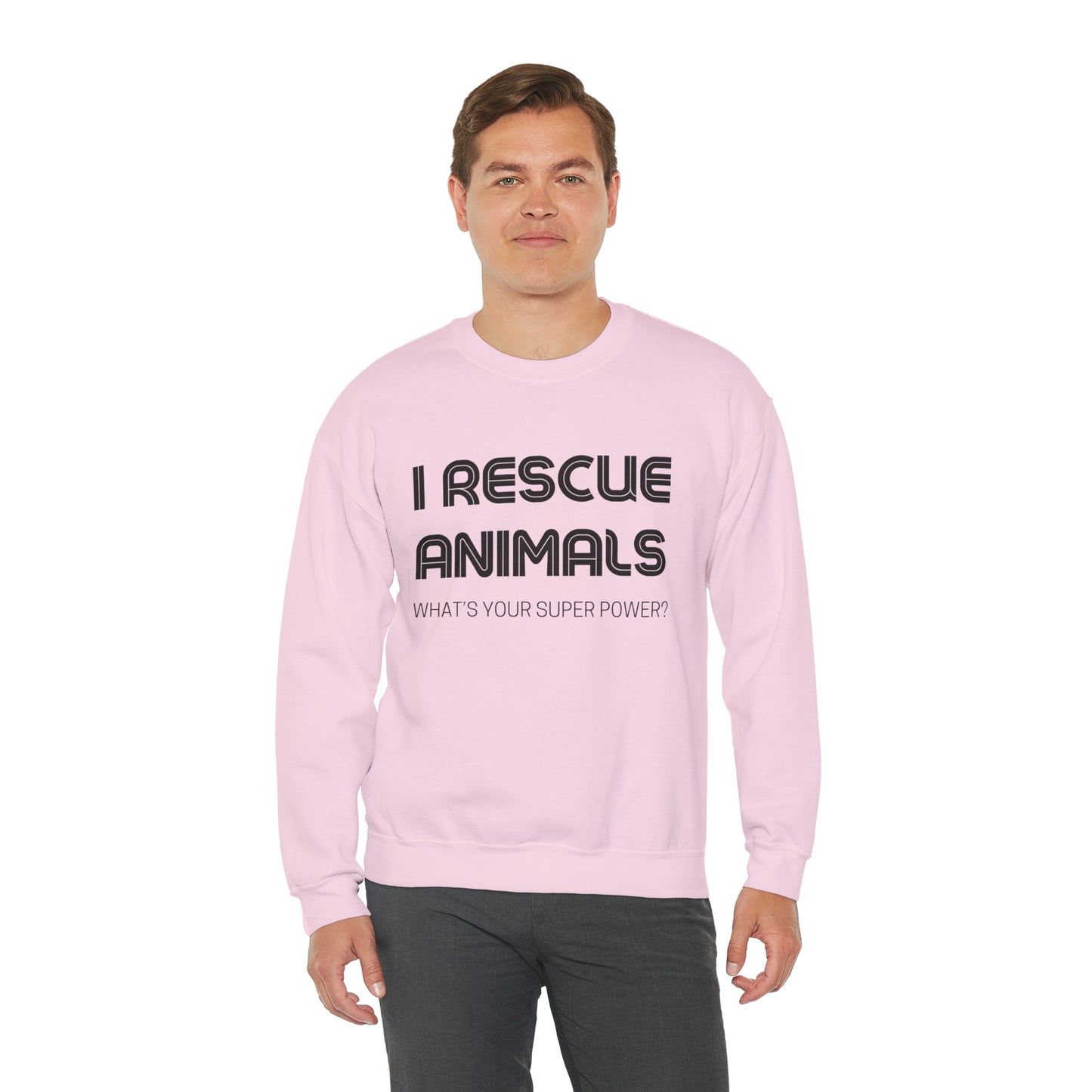 I Rescue Animals Crewneck Sweatshirt