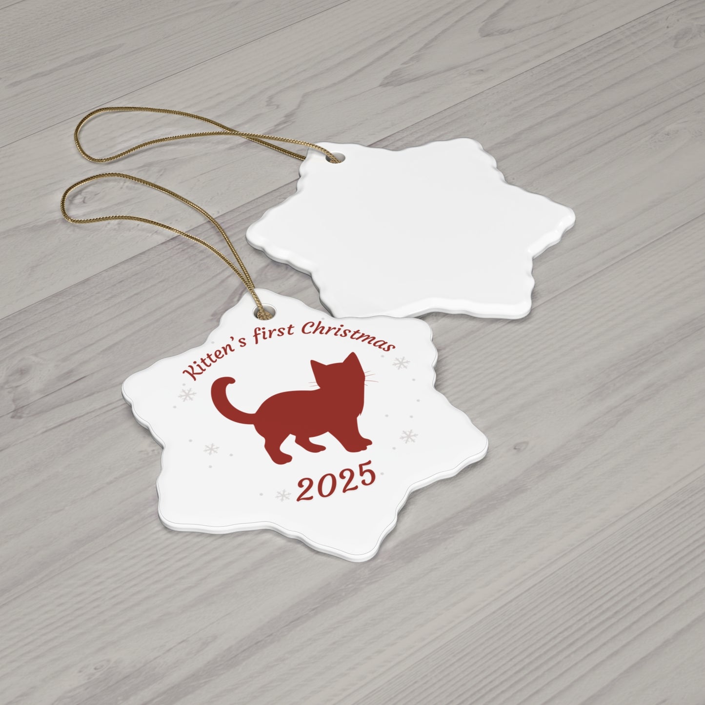 Kitten's First Christmas Ornament