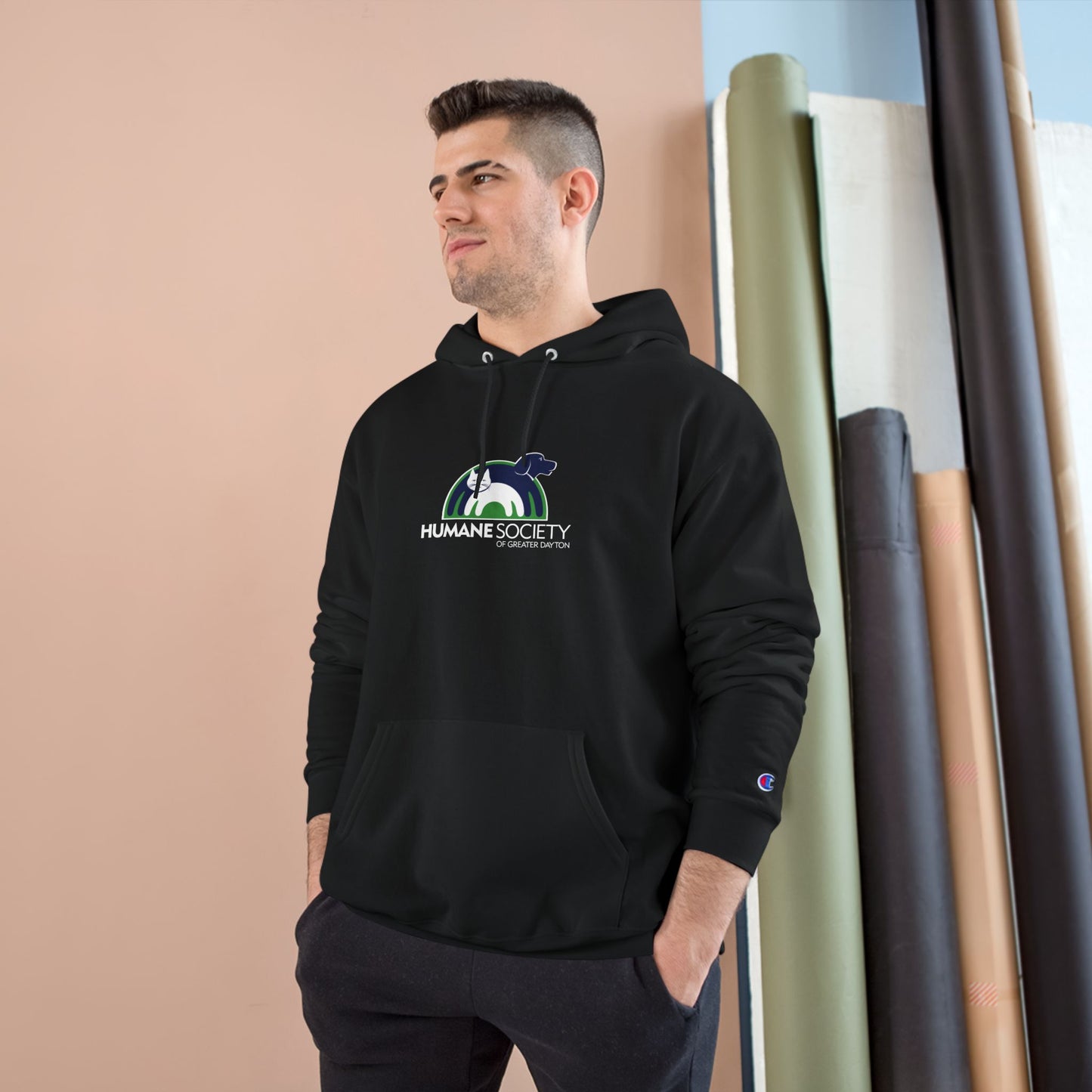 Humane Society Logo Hoodie — Animal Rescue Champion Pullover