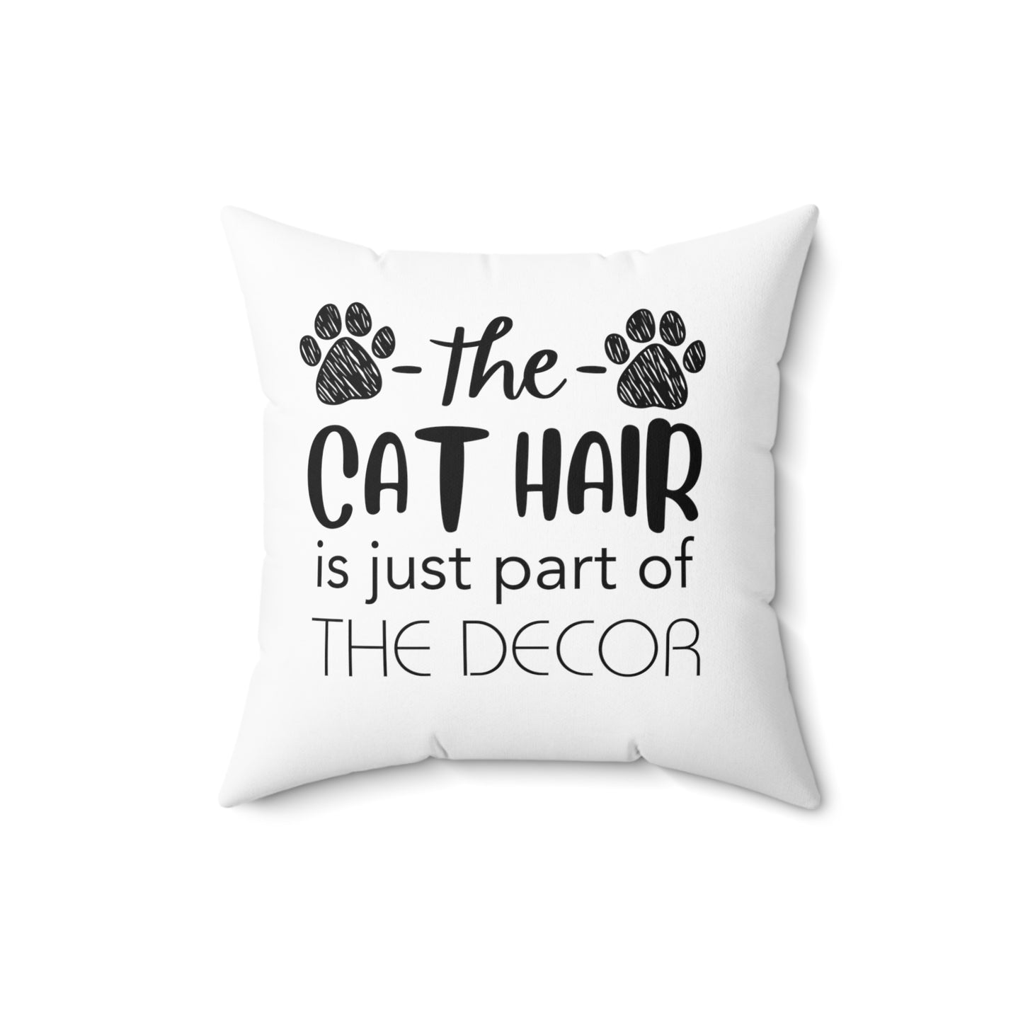 Cat Hair Decorative Pillow