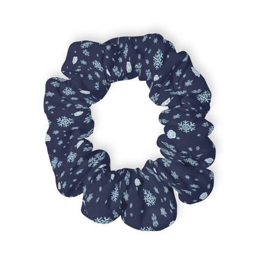 Snowflake & Pawprint Scrunchie